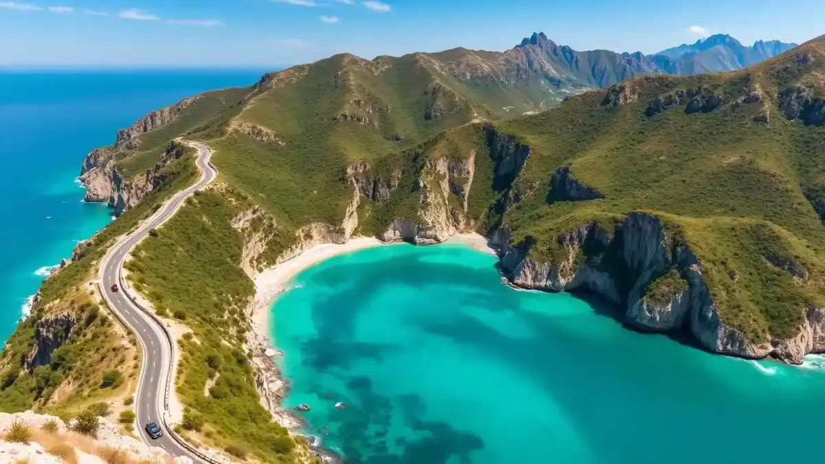 Albanian Riviera coastal road from Saranda — driving rules and speed limits